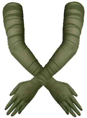 Produktbild von Damenhandschuhe Lang Stretch - y Transparente Handschuhe - Elasthan Mesh - Kostümfest - Halloween - Länge 50-100 cm - Opernhandschuhe