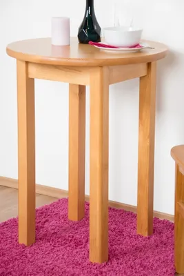Produktbild von Tisch Kiefer massiv Vollholz Erlefarben Junco 234A (rund) - Ø 60 cm