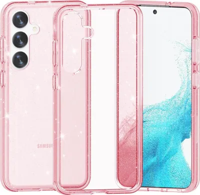 Produktbild von Samsung Galaxy S24 Plus Hülle - Coverup Glitzer TPU Back Cover - Roségold