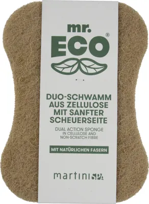 Image de Mr. Eco - Mr. Eco tampon à récurer ft 18.5 x 13 x 1.5 cm, cellulose/anti-rayures