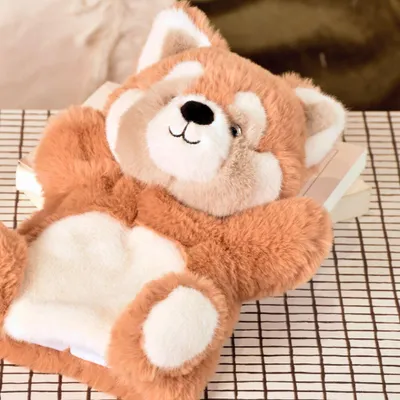 Zdjęcie produktu dla Doudou Histoire d'Ours, pluszowy miś panda, czerwony, 24 cm