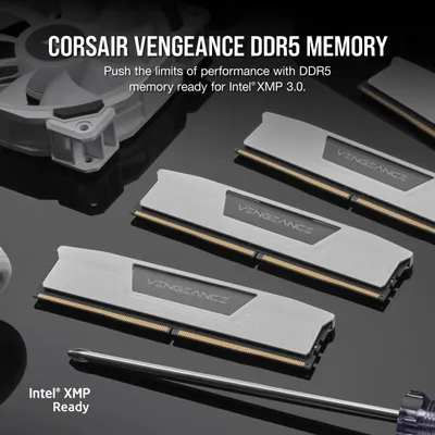 Obrázok produktu pre Corsair Vengeance CMK64GX5M2B6000Z30W, 64 GB, 2 x 32 GB, DDR5, 6000 MHz, 288-pin DIMM