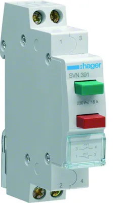 Immagine prodotto di HAGER SVN391 Pulsante 2-gang 1S 1OE