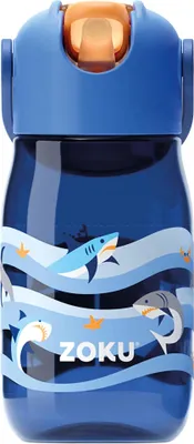 Immagine prodotto di ZOKU Zoku - Kindertrinkflasche Flip Straw Blue Shark ZK 201-504 815706024027