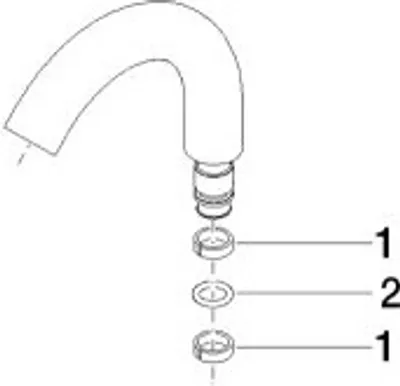 Produktbild von Dornbracht 90282221600-00 Auslauf für Bidet Ersatzteile