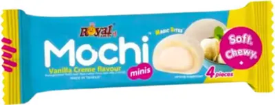 Obrázek produktu pro Royal Family Mochi Vanille Snack Riegel Soft Chewy verpackt 40g