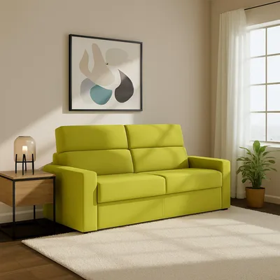 Immagine prodotto di Ecate - Divano Letto 2 Posti, 200x95 cm Verde, Sfoderabile  Italy