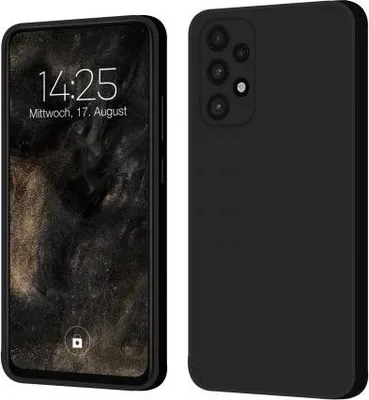 Produktbild von Liquid Silikon Hülle Für Smartphones - Farbe: Schwarz - Modellkompatibilität: Für Samsung Galaxy A53 5G