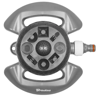 Produktbild von Bradas Rasensprenger WHITE LINE 8 Funktionen grau