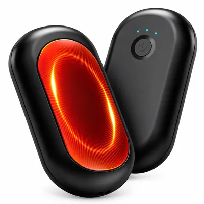 Produktbild von Handwärmer Akku, wiederaufladbarer Taschenwärmer mit Magnetfunktion, 3 Temperaturstufen, LED Display, kompakter Winter Wärmer für Reisen