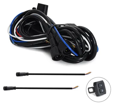 Produktbild von LED-Licht-Kabelbaum-Set, Scheinwerfer-Ein-/Aus-Schalter, Motorrad-Fernlicht-/Abblendlicht-Set