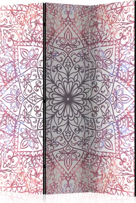 Zdjęcie produktu dla Parawan jednostronny Orient 135x172 cm 3-częściowy biały