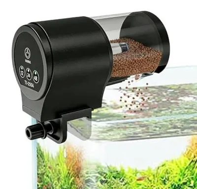 Zdjęcie produktu dla Karmnik automatyczny do akwarium ryb dozownik 100 ml 3 tryby