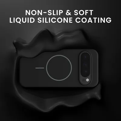 Produktbild von kwmobile Silikon Hülle für Google Pixel 10 Pro XL Handyhülle - Case Kompatibel mit MagSafe Schwarz
