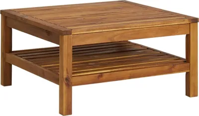 VidaXL Tavolino Da Salotto In Legno Di Acacia Massello: Design Unico Con Bordi Vivi - 3