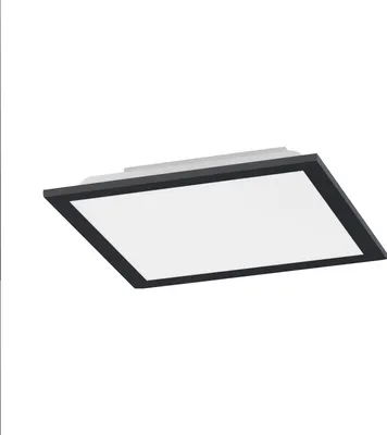 Produktbild von Selltec LED Panel Deckenlampe schwarz CCT warmweiß - kaltweiß Fernbedienung Wohnzimmer, Flur, Büro