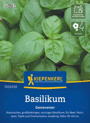 Produktbild von Kiepenkerl Basilikumsamen Genoveser Ocimum basilicum 200 Pflanzen