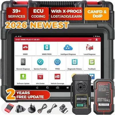 Image de Outil de programmation porte-clés - LAUNCH - IMMO Plus - Diagnostic Auto ECU - Bi-Directionnel - Électrique