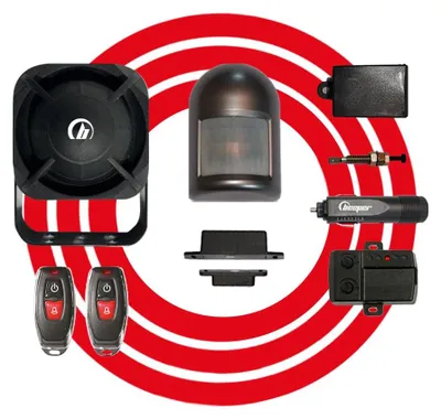 Productafbeelding van BEEPER XR5CC, alarmsysteem voor auto's, draadloos, zwart, 118 dB, batterij, 12 V
