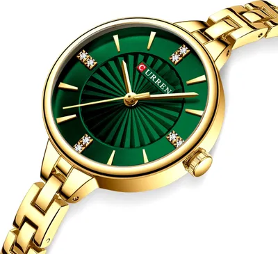 Produktbild von Uhr CURREN EX-35231 - Eleganz in Gold und Grün KP35231