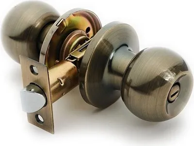 Immagine prodotto di Serratura per pomello 607 AB WC Ottone antico