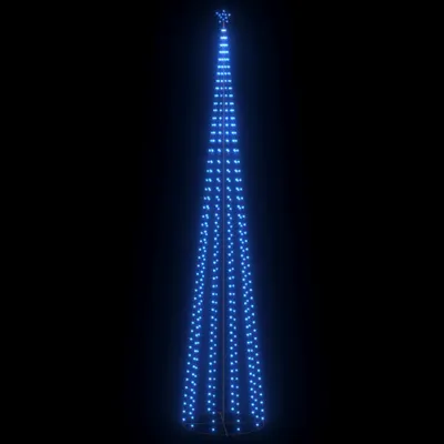 Zdjęcie produktu dla vidaXL Choinka w kształcie stożka 752 diody LED dekoracja niebieska 160x500 cm