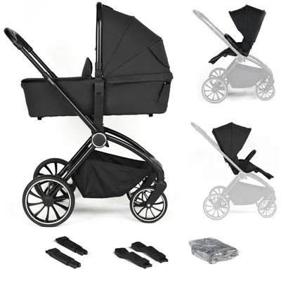 Produktbild von BabyGo 2in1 Kombikinderwagen Harmony, black