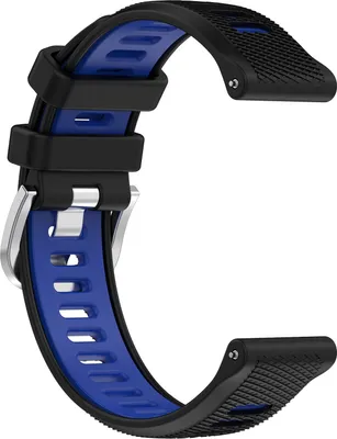 Produktbild von INF Uhrenarmband Silikon Garmin Forerunner 265 / 265 Music Schwarz