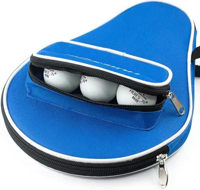 Produktbild von SVG Commerce Tischtennisschlägerhülle wasserdicht - Tischtennisschläger Tasche mit Ballfach für 3 Bälle.