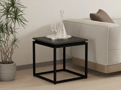 Produktbild von Skye Decor, Leylak - Black, Couchtisch, Schwarz, 100 % MELAMINBESCHICHTETE SPANPLATTEN, 45 x 45 x 45,5 cm