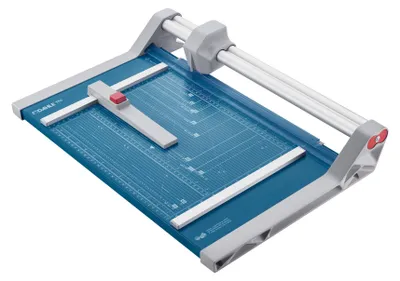 Image de Dahle® 00550-15000 Rogneuse 550 - longueur de coupe 360 mm, A4, avec double barre de guidage, bleu