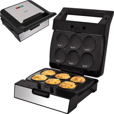 Zdjęcie produktu dla Syntrox Multimaker Corn-Pie Maker MM-1400W Gusto z zestawem wymiennych płyt