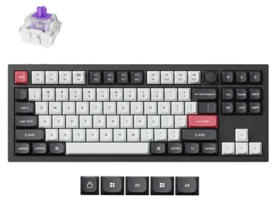 Zdjęcie produktu dla Keychron Q3H-M1 klawiatura magnetyczna do gier, bezprzewodowa, TKL, Hall Effect