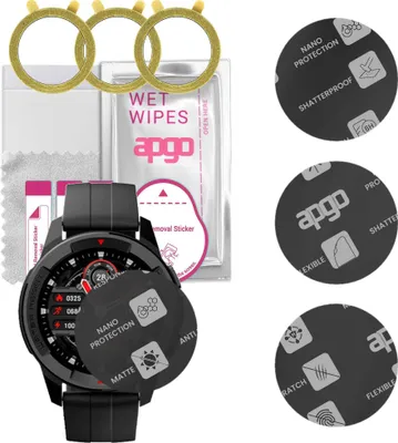Produktbild von apgo 3 Stück Schutzglas, Matt, kompatibel mit Mibro Watch X1 Smartwatch, Hybrid 8H, Ersatz für Hartglas, Displayschutzglas, Bildschirmschutz, Displayschutz, kratzfest