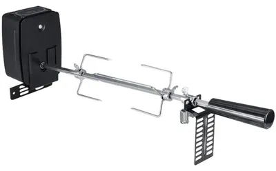 Obrázek produktu pro Sada na rožnění, elektromotor, nosnost 15 liber, stříbrná