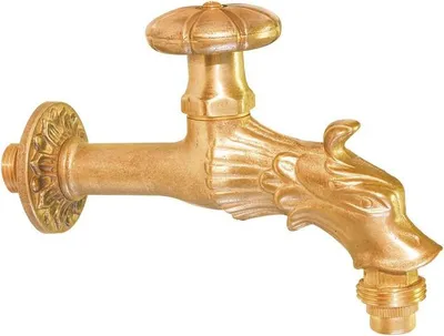 Image de Robinet à bec verseur nostalgique Puteus avec motif tête de dragon, 13 mm ; 1272900