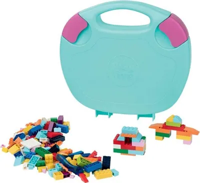 Produktbild von PLAYTIVE Bausteine im Koffer 220 teilig (Mädchen)…