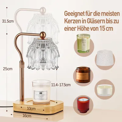 Produktbild von Kerzenwärmer Lampe mit Timer und Dimmer, ROTTOGOON, Geschenkidee, Wärmelampe