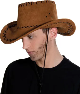 Produktbild von Rubies Cowboyhut Wildlederoptik, Karnevalskostüm Zubehör
