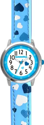 Zdjęcie produktu dla CLOCKODILE Niebieski zegarek dla dziewczynek SRDÍČKA