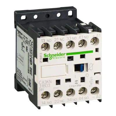 Produktbild von Schneider Electric CA3KN31BD3 Leistungsrelais Schwarz, Weiß