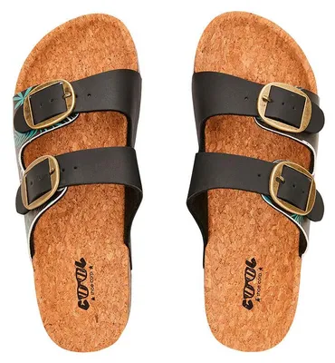 Produktbild von Cool Schwarze Hausschuhe mit Federmuster, Schuhgröße 39