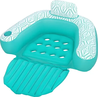 Aufblasbare Pool-Liege Für Erwachsene – 76x40,5 Cm, Tropisches Blatt-Design