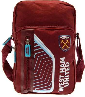 Produktbild von West Ham United FC - Taška přes rameno, Crest TA9810 (jedna velikost) (vínově červená/nebesky modrá)