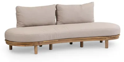 Produktbild von Lounge-Sofa Cancun | 2-Sitzer | Akazienholz | Sand