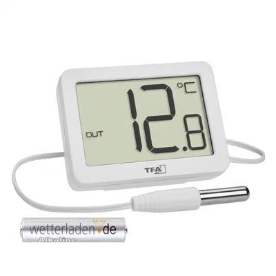 Produktbild von TFA 30.1066 digitales innen außen Thermometer Kabelfühler Universalthermometer