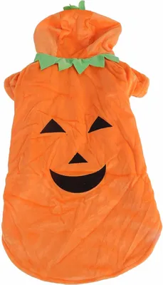 Obrázek produktu pro Oblečení pro psy Halloween dýně, roztomilý teplý kostým pro střední a velké psy, podzim a zima, oranžová, 4XL