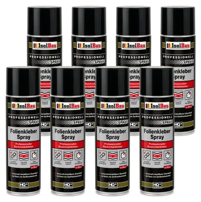 Produktbild von Isolbau Folienkleber-Spray 8 x 500 ml Baukontaktkleber Dampfsperrfolie Klebstoff Bau