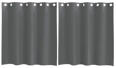 Obrázok produktu pre vidaXL Voálové záclony s očkami 2 ks. Tmavosivé 140x140 cm