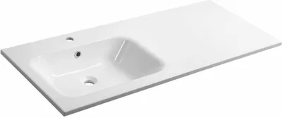 Immagine prodotto di Lavabo in marmo ARECA 121x51,5 cm, a sinistra, bianco